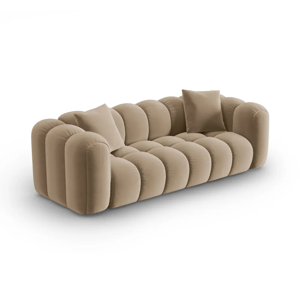 Sofa sametová 4-osobová ASTRO písková
