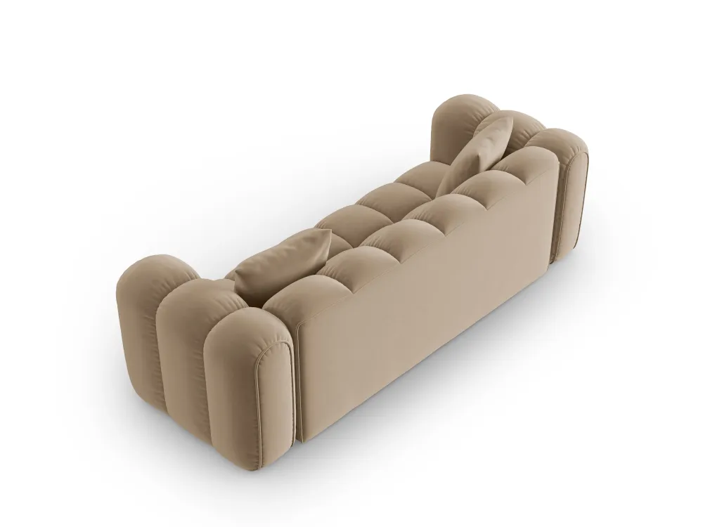 Sofa sametová 4-osobová ASTRO písková