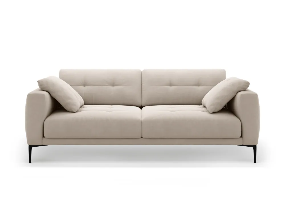 Sofa sametová 4-osobová BEMY béžová
