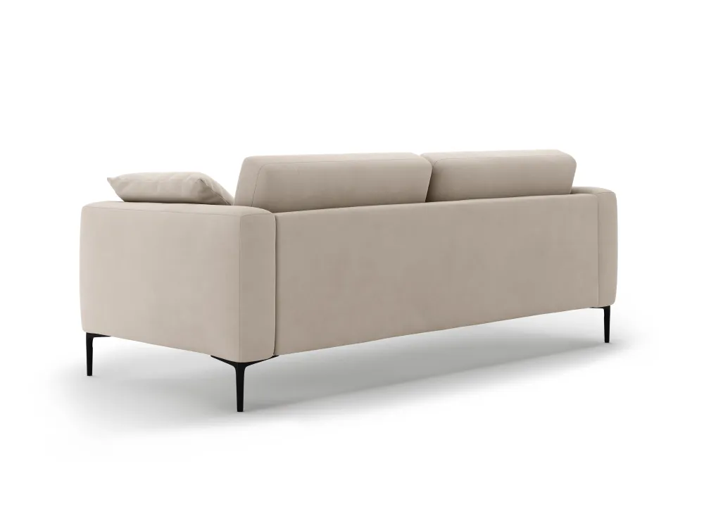 Sofa sametová 4-osobová BEMY béžová