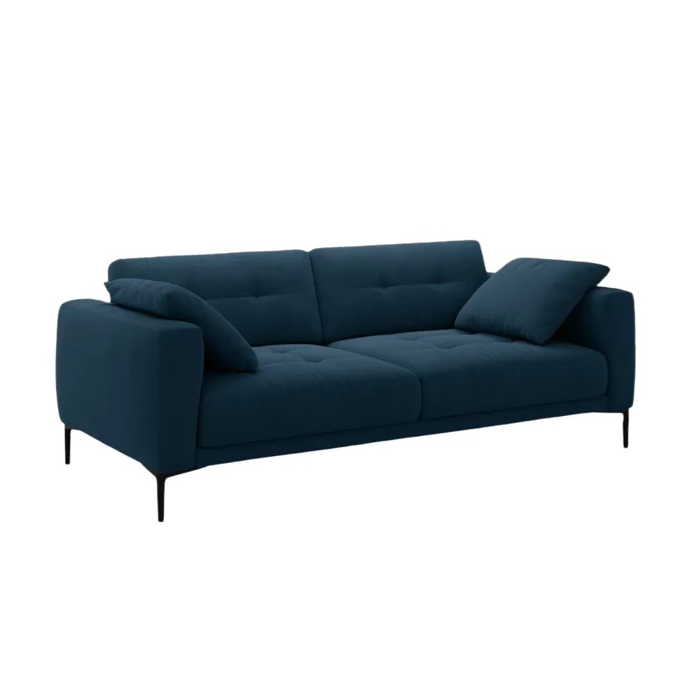 Sofa sametová 4-osobová BEMY královská modrá