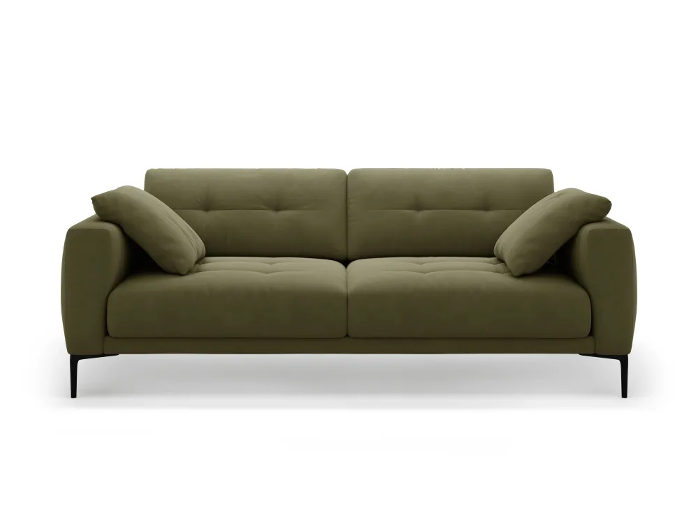 Sofa sametová 4-osobová BEMY zelená