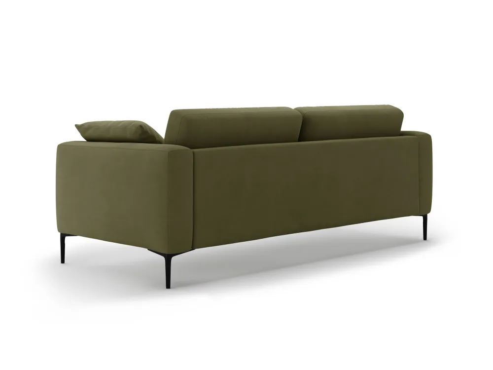 Sofa sametová 4-osobová BEMY zelená