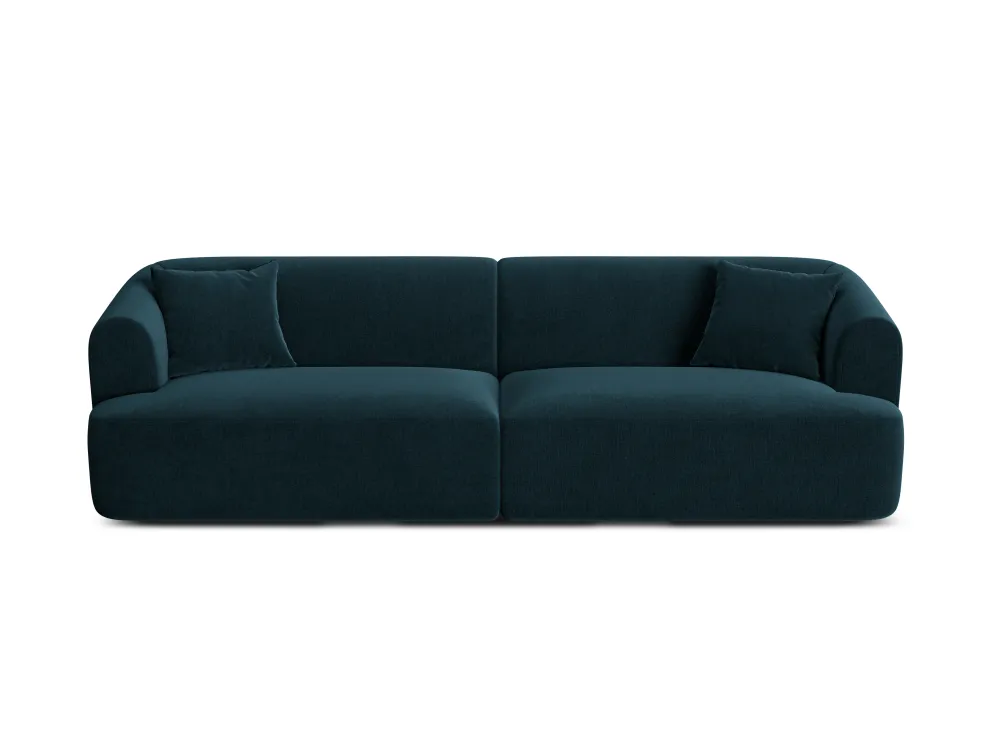 Sofa sametová 4-osobová CAMPI petrol