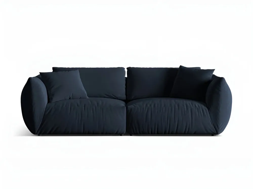 Sofa sametová 4-osobová CHRIS královská modrá