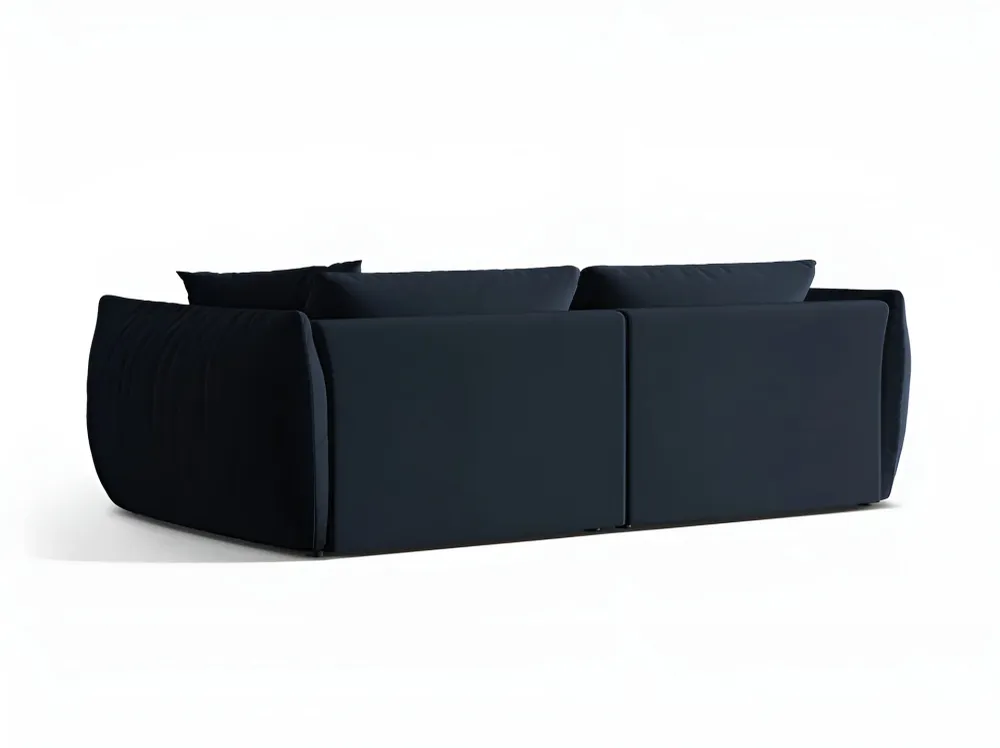 Sofa sametová 4-osobová CHRIS královská modrá