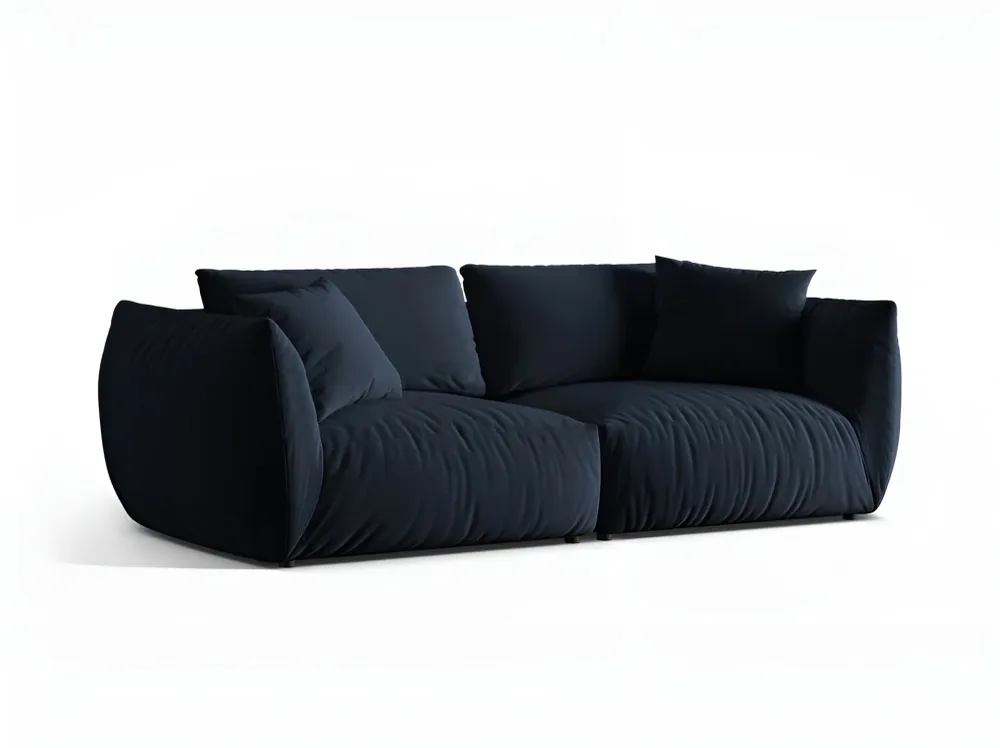 Sofa sametová 4-osobová CHRIS královská modrá