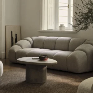 Sofa sametová 4-osobová DIANA šedá