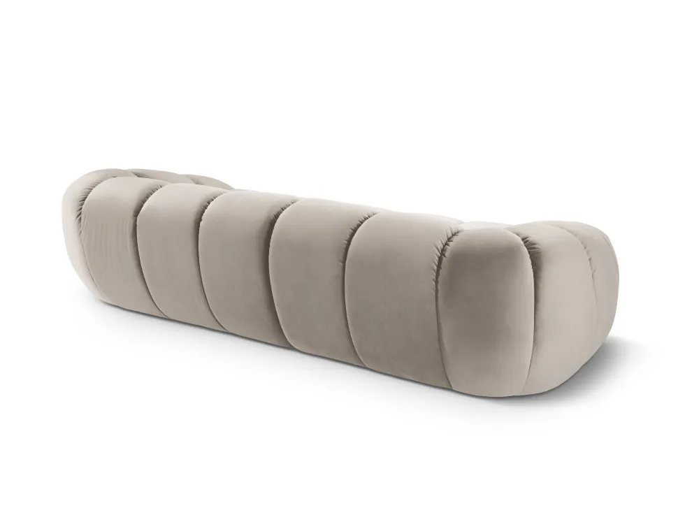 Sofa sametová 4-osobová DIANA béžová