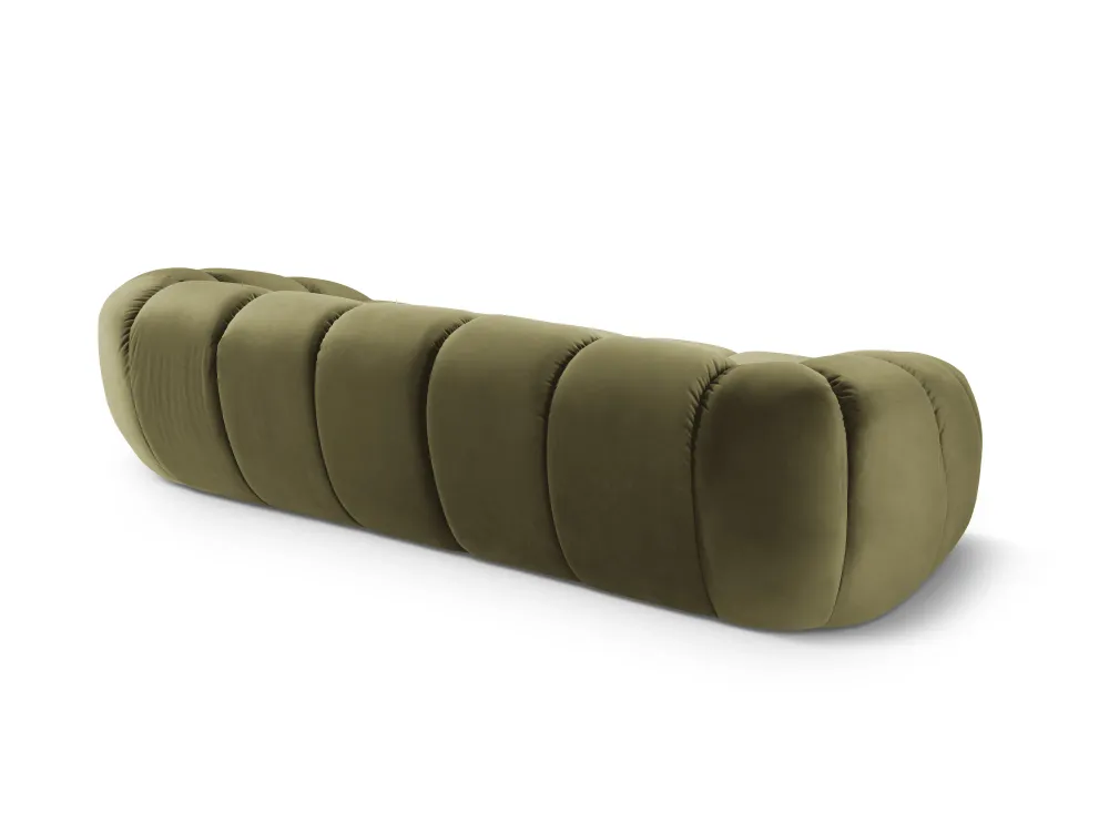 Sofa sametová 4-osobová DIANA zelená