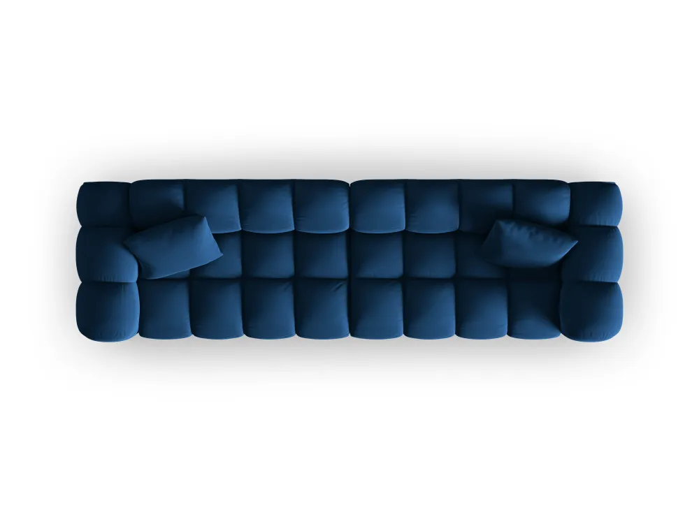 Sofa sametová 4-osobová HALLEY královská modrá