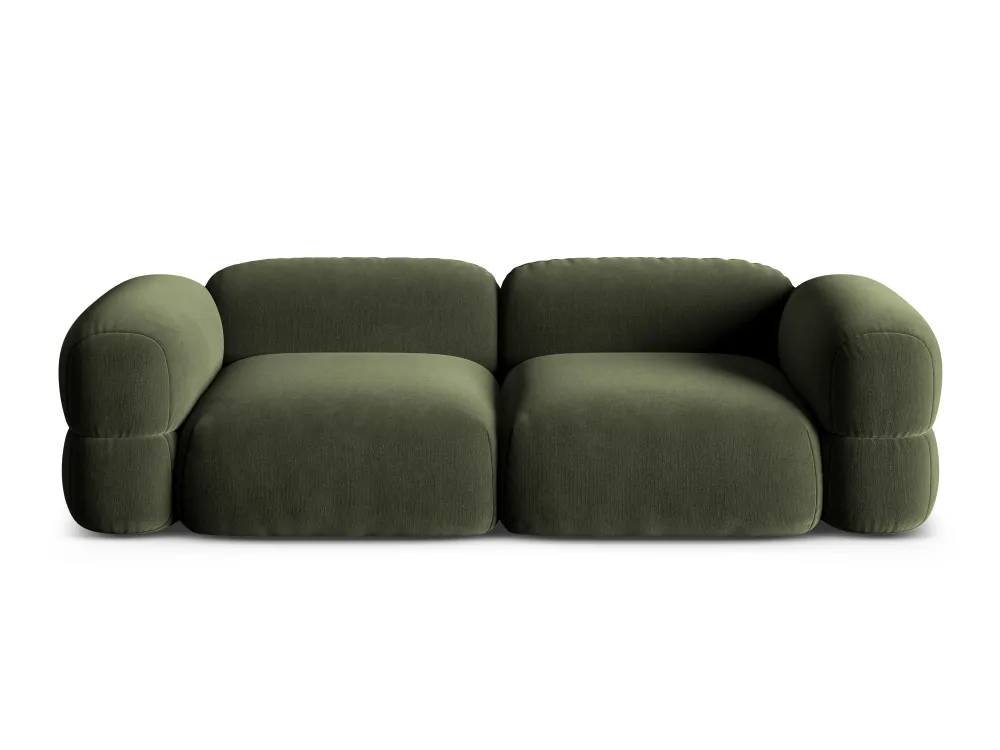 Sofa sametová 4-osobová ROGER olivová
