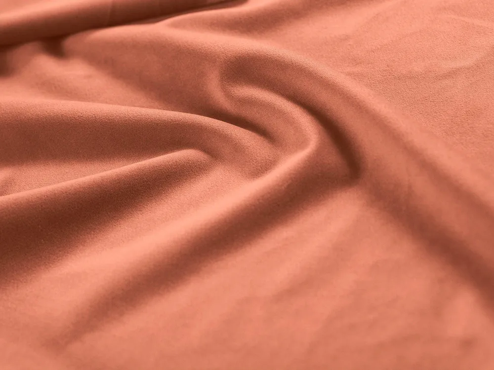 Sofa sametová 5-osobová levostranná LUPINE korálová