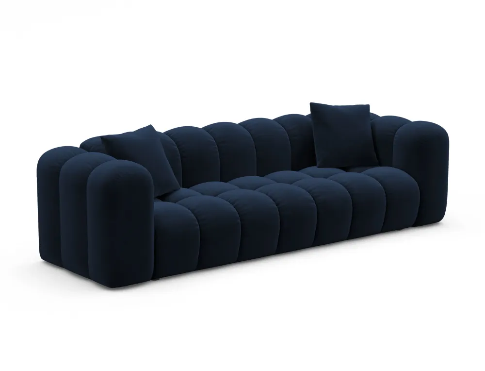 Sofa sametová s funkcí spaní ASTRO královská modř