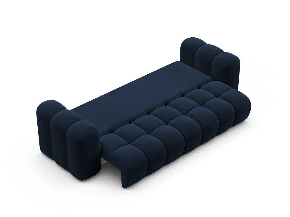 Sofa sametová s funkcí spaní ASTRO královská modř