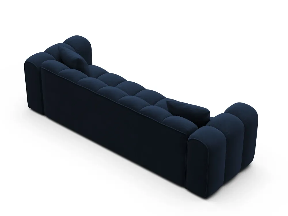 Sofa sametová s funkcí spaní ASTRO královská modř