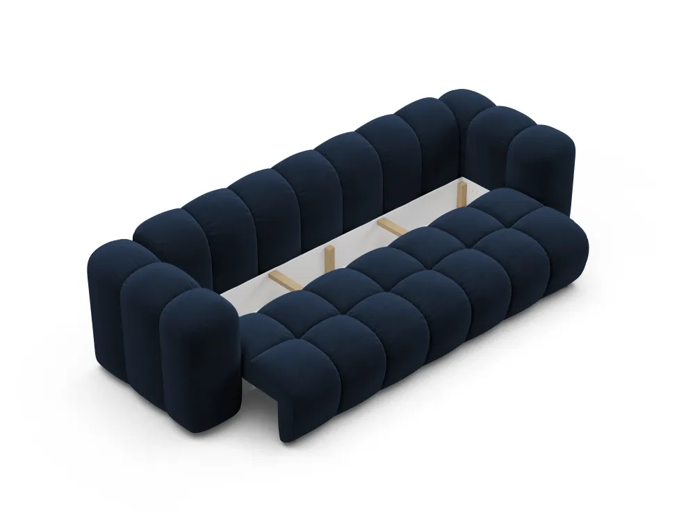 Sofa sametová s funkcí spaní ASTRO královská modř