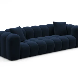 Sofa sametová s funkcí spaní ASTRO královská modř
