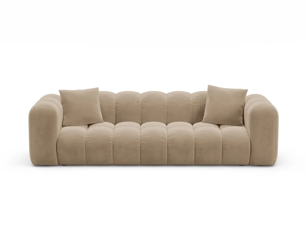 Sofa sametová s funkcí spaní ASTRO písková