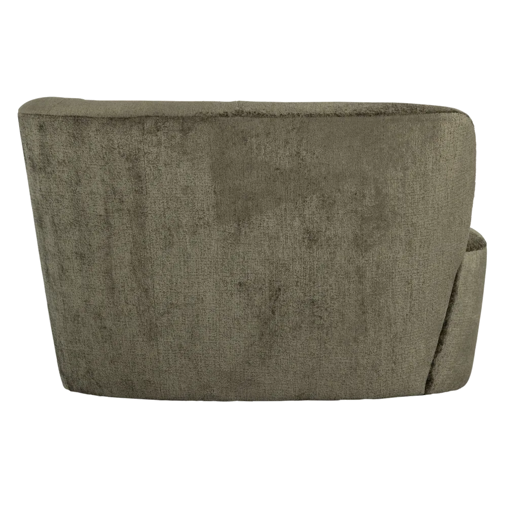 Sofa sametová pravostranná STONE zelená