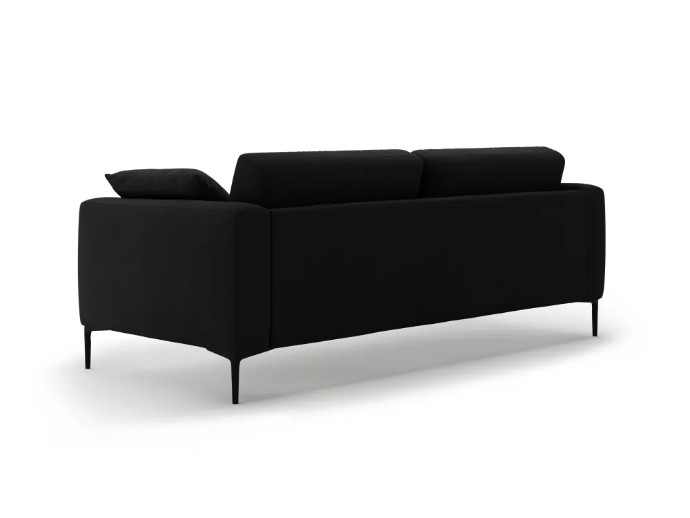 Sofa sametová pro 4 osoby BEMY černá