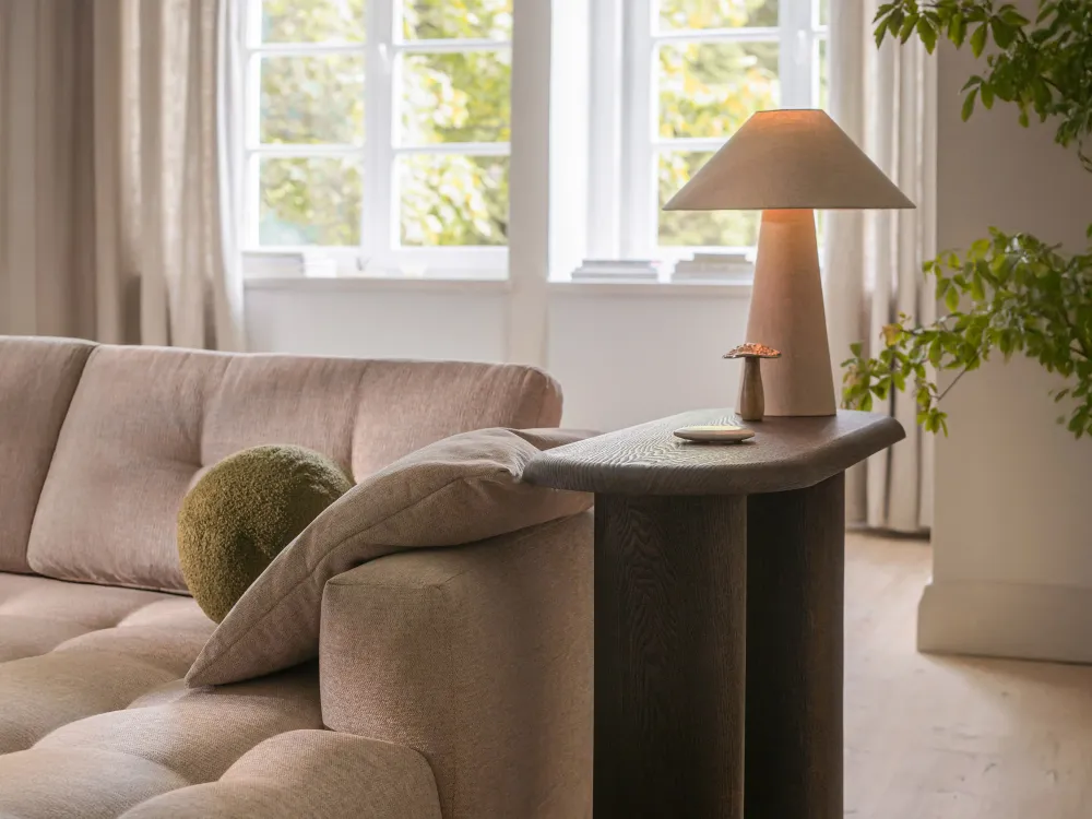 Sofa sametová pro 4 osoby BEMY terrakota