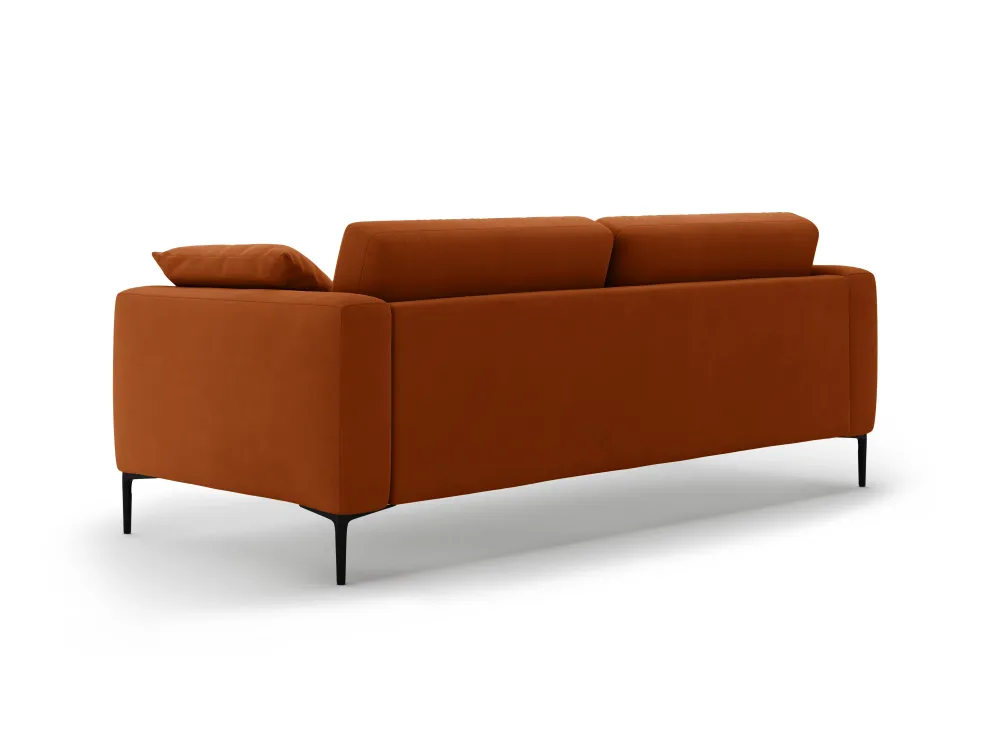 Sofa sametová pro 4 osoby BEMY terrakota