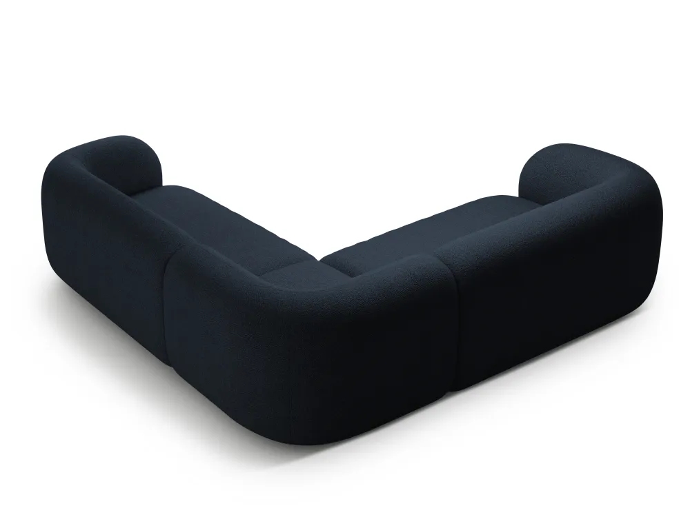 Symetrický rohový gauč KATE granátový boucle