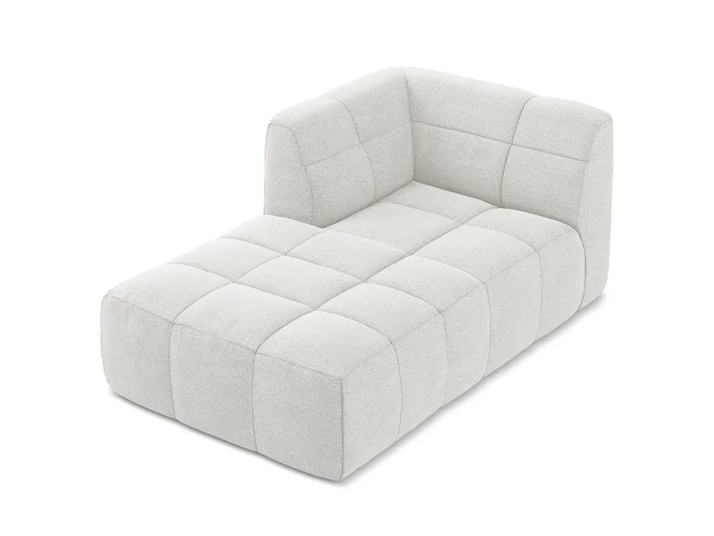 Szezlong levostranný ALOHA bílý boucle