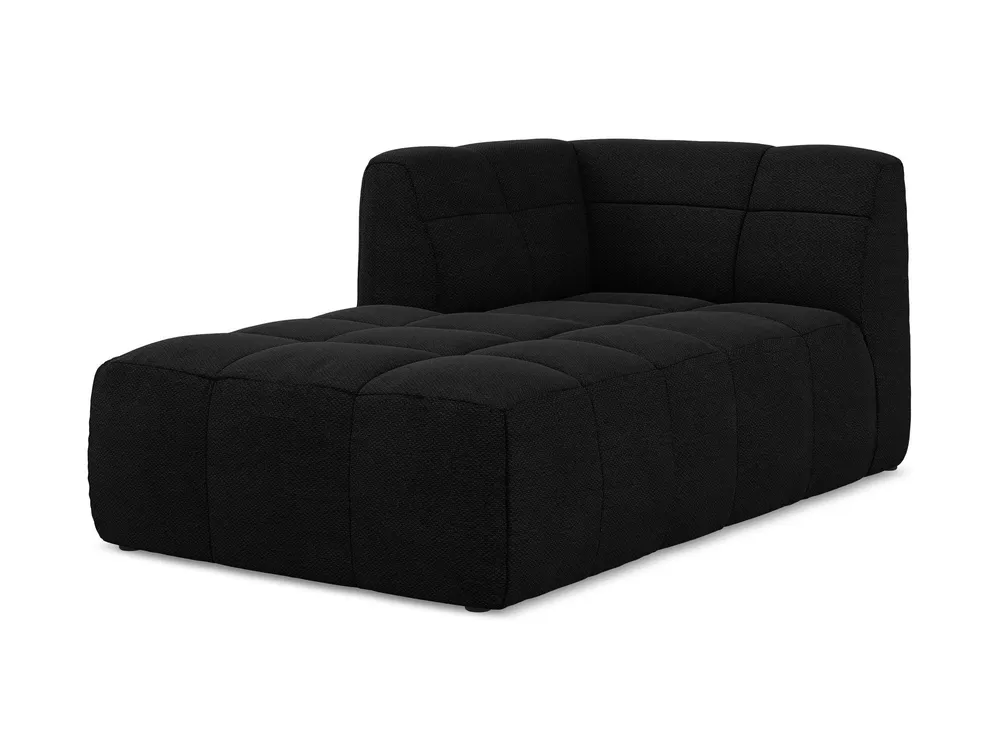 Szezlong levostranný ALOHA černý boucle