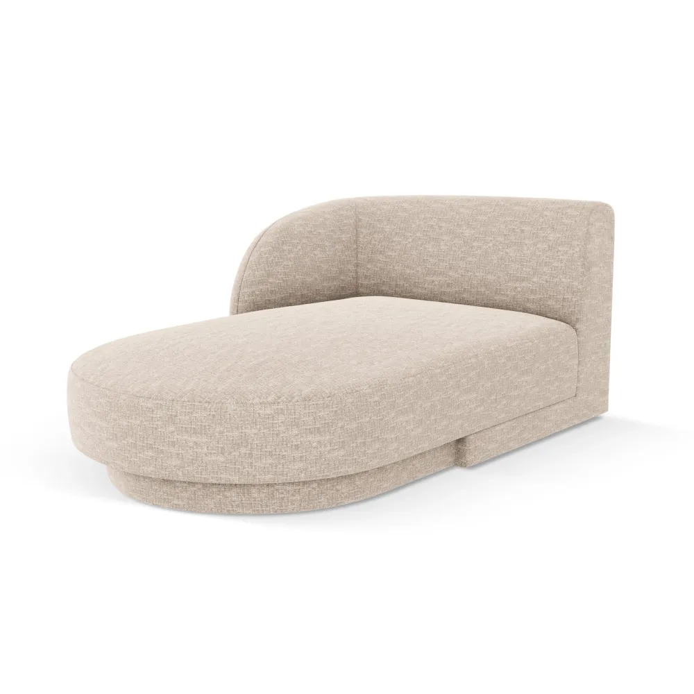 Szezlong levostranný MILEY béžový šenilový