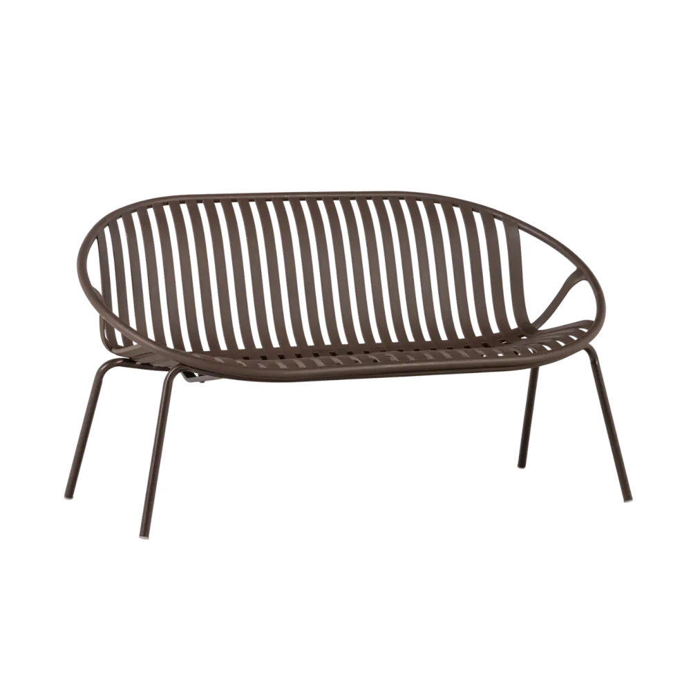 Zahradní sofa pro 2 osoby BRUCE hnědé